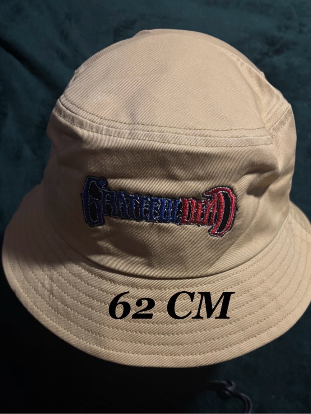 Grateful Dead Summer Beach Oversized 62CM Bucket Hat For Men/Women Fisherman Cap